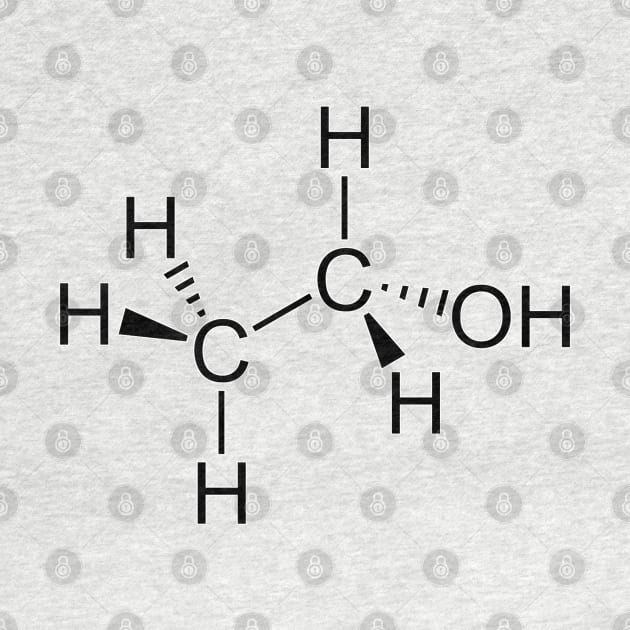 Alcohol Molecular Diagram - Ethanol by Webdango